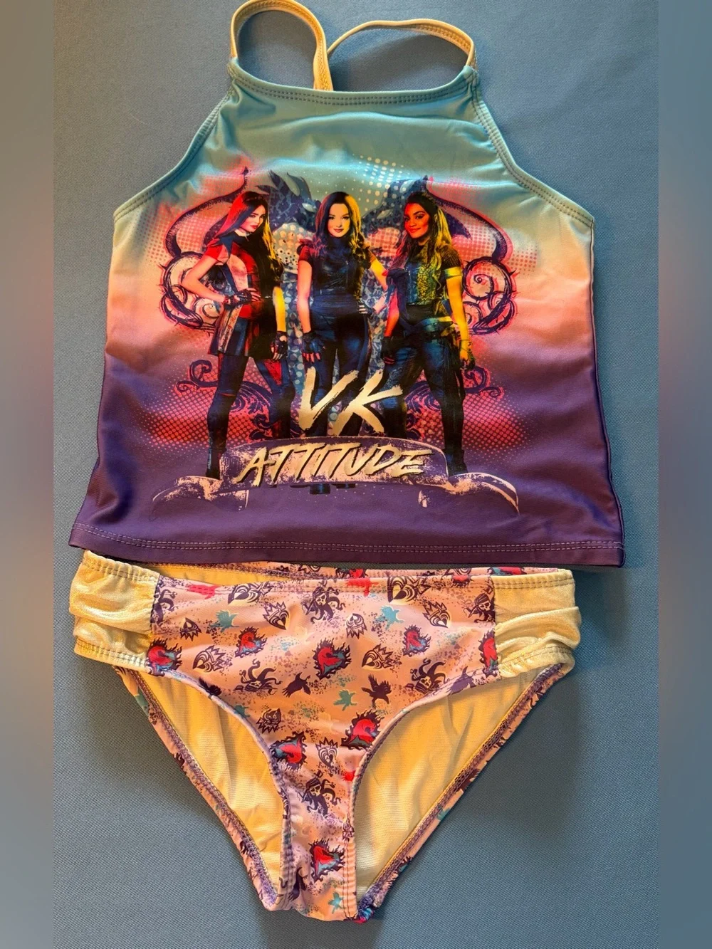Descendants 2-Piece Swimsuit Girls Size 7/8
